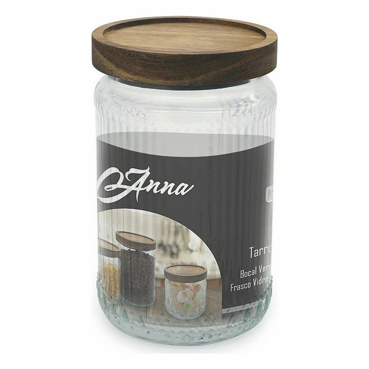 Burk Anna Trä Glas 950 ml 10 x 16 cm