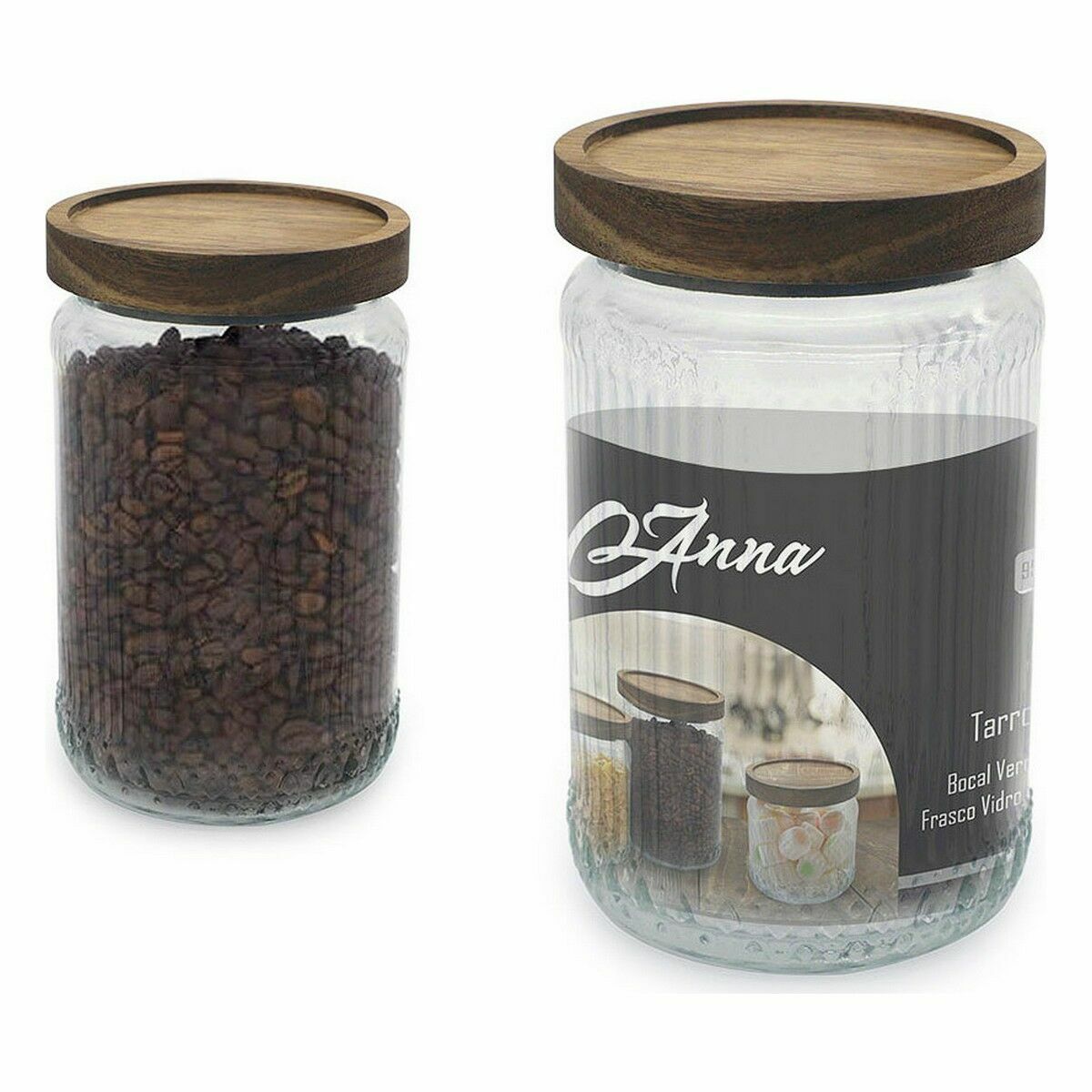 Burk Anna Trä Glas 950 ml 10 x 16 cm - 2