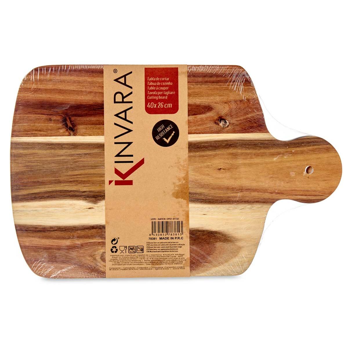 Skärbräda Svart Akaciaträ 25,7 x 1,5 x 40 cm (12 antal) - 2