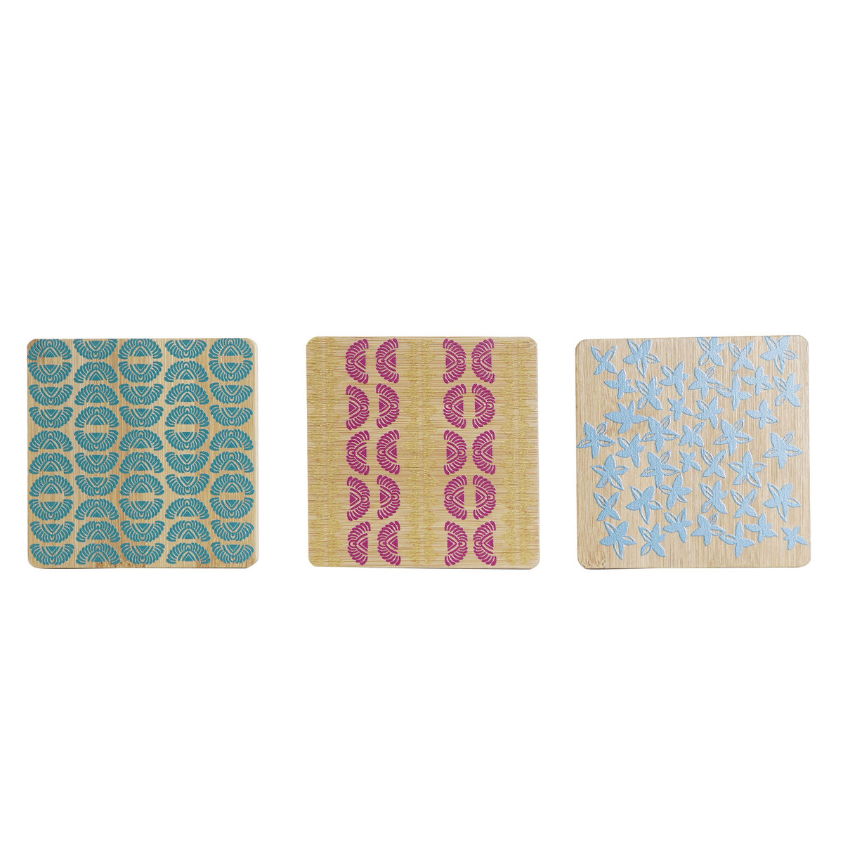 Underlägg DKD Home Decor Africa Bambu Kolonial Afrikan (6 pcs)