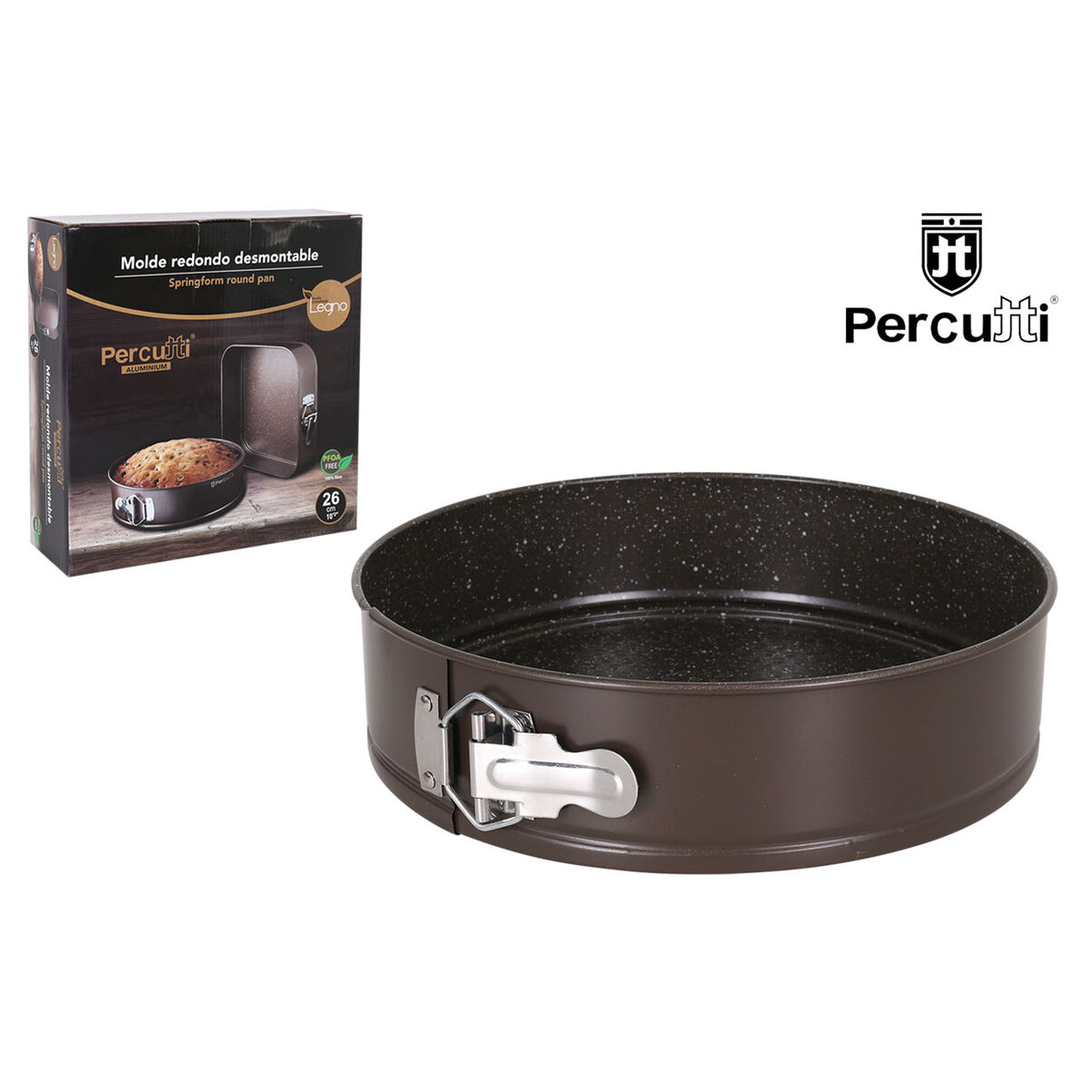 Avtagbar form Percutti Legno percutti Aluminium Ø 26 cm - 2