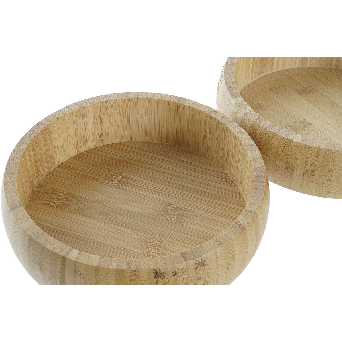 Salladsskål DKD Home Decor Naturell Bambu 20 x 20 x 5 cm - 5