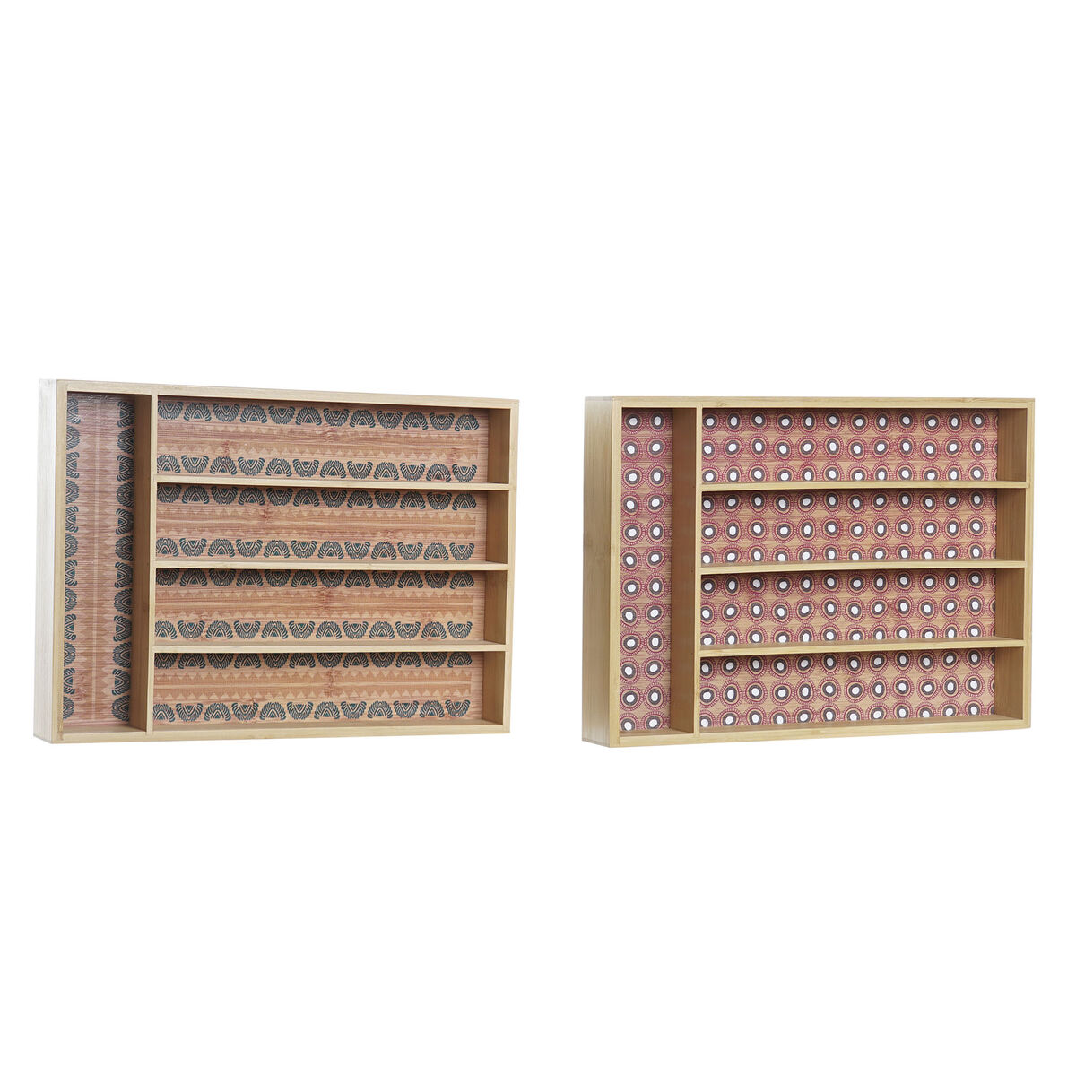 Besticks-sortering DKD Home Decor Bambu Kolonial Afrikan 25,5 x 35,5 x 5 cm (2 antal) - 6