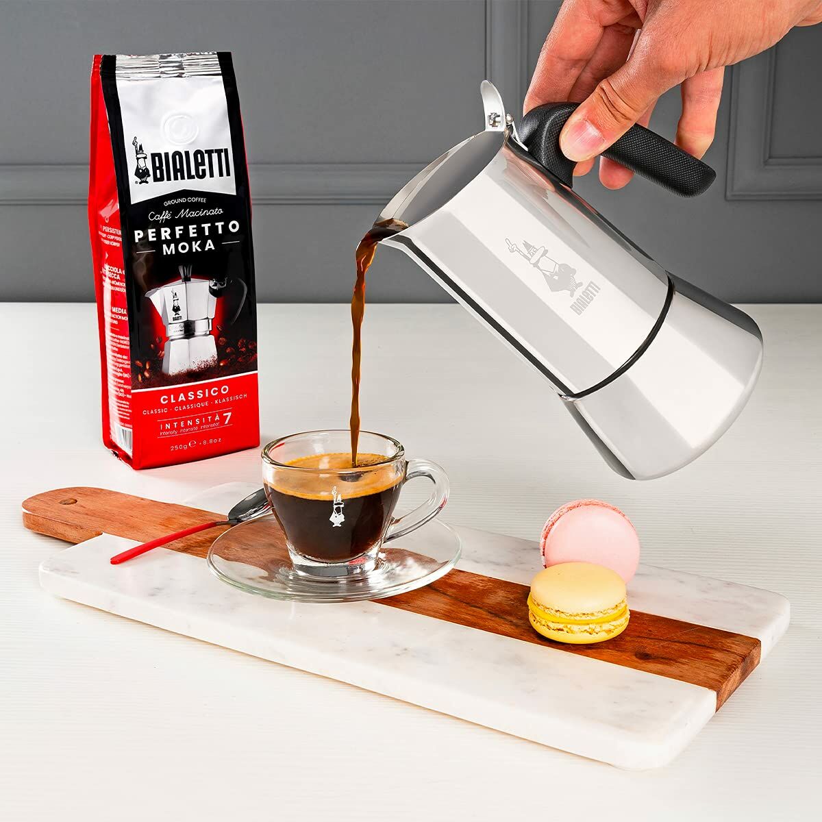 Italiensk Kaffepanna Bialetti 0007254 4 Csészék Metall Rostfritt stål - 2