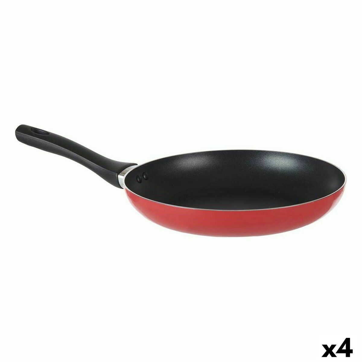 Stekpanneset Röd Aluminium 4 antal