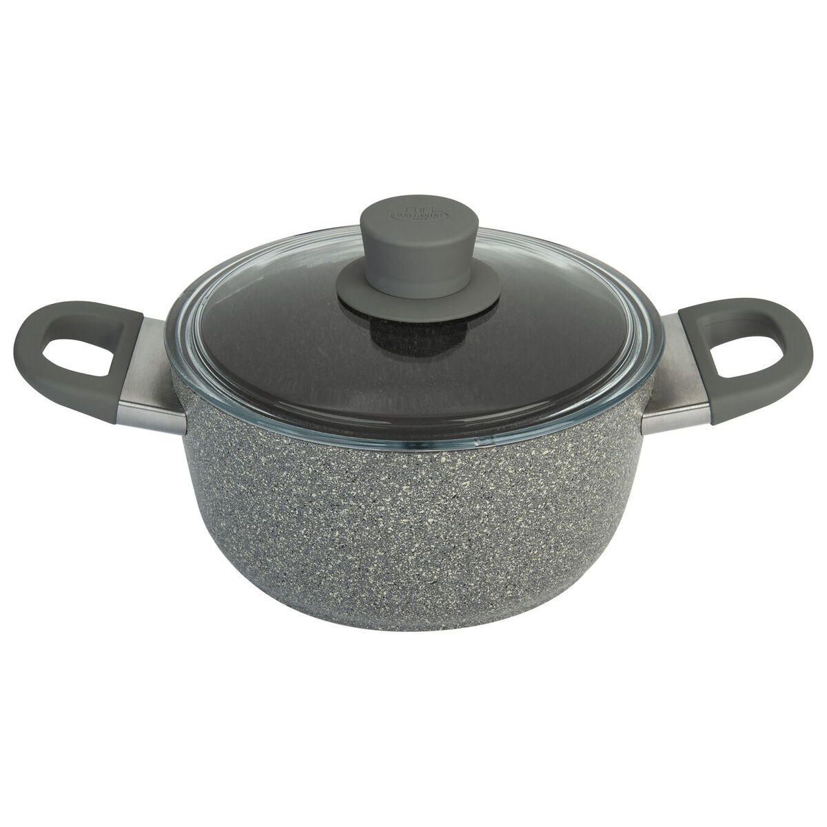 Kastrull med lock Ballarini 75002-940-0 Grå Aluminium Ø 24 cm 4,5 L (1 antal)
