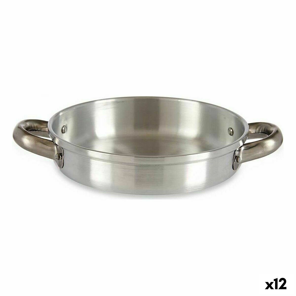 Stekpanna Silvrig Aluminium 19 x 4,5 x 25,5 cm (12 antal)