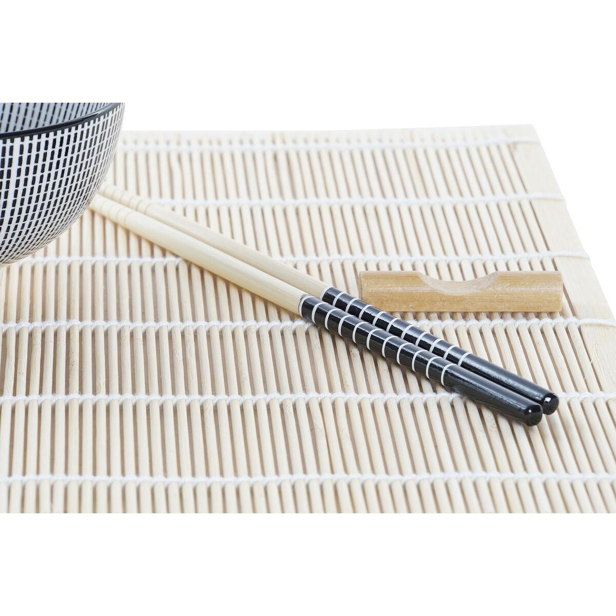 Sushiset DKD Home Decor 14,5 x 14,5 x 31 cm Svart Stengods Orientalisk (16 Delar) - 3