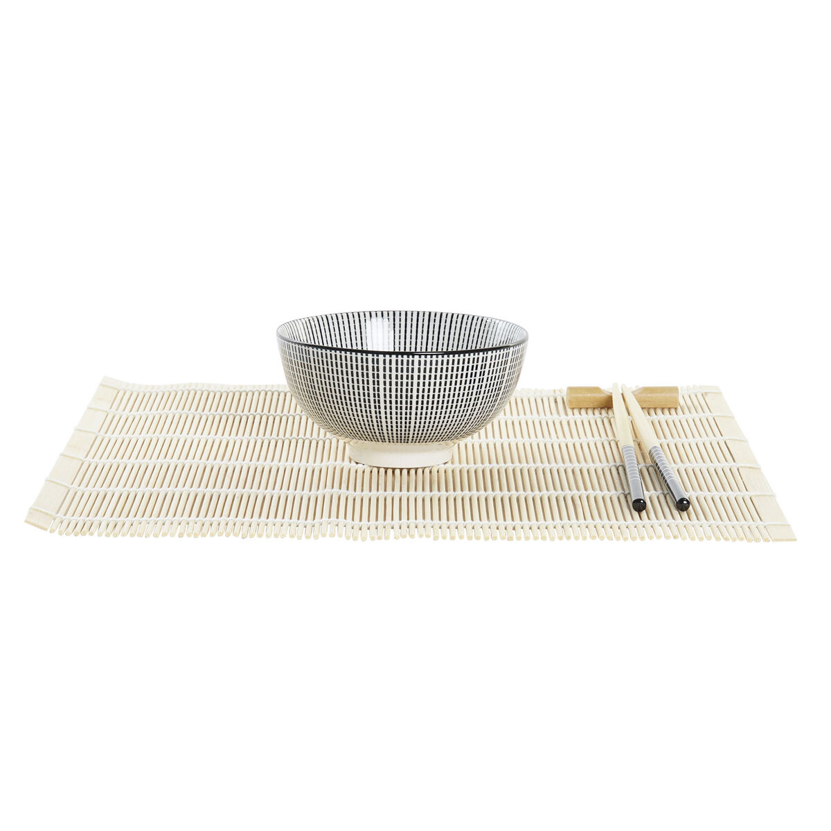 Sushiset DKD Home Decor 14,5 x 14,5 x 31 cm Svart Stengods Orientalisk (16 Delar) - 4