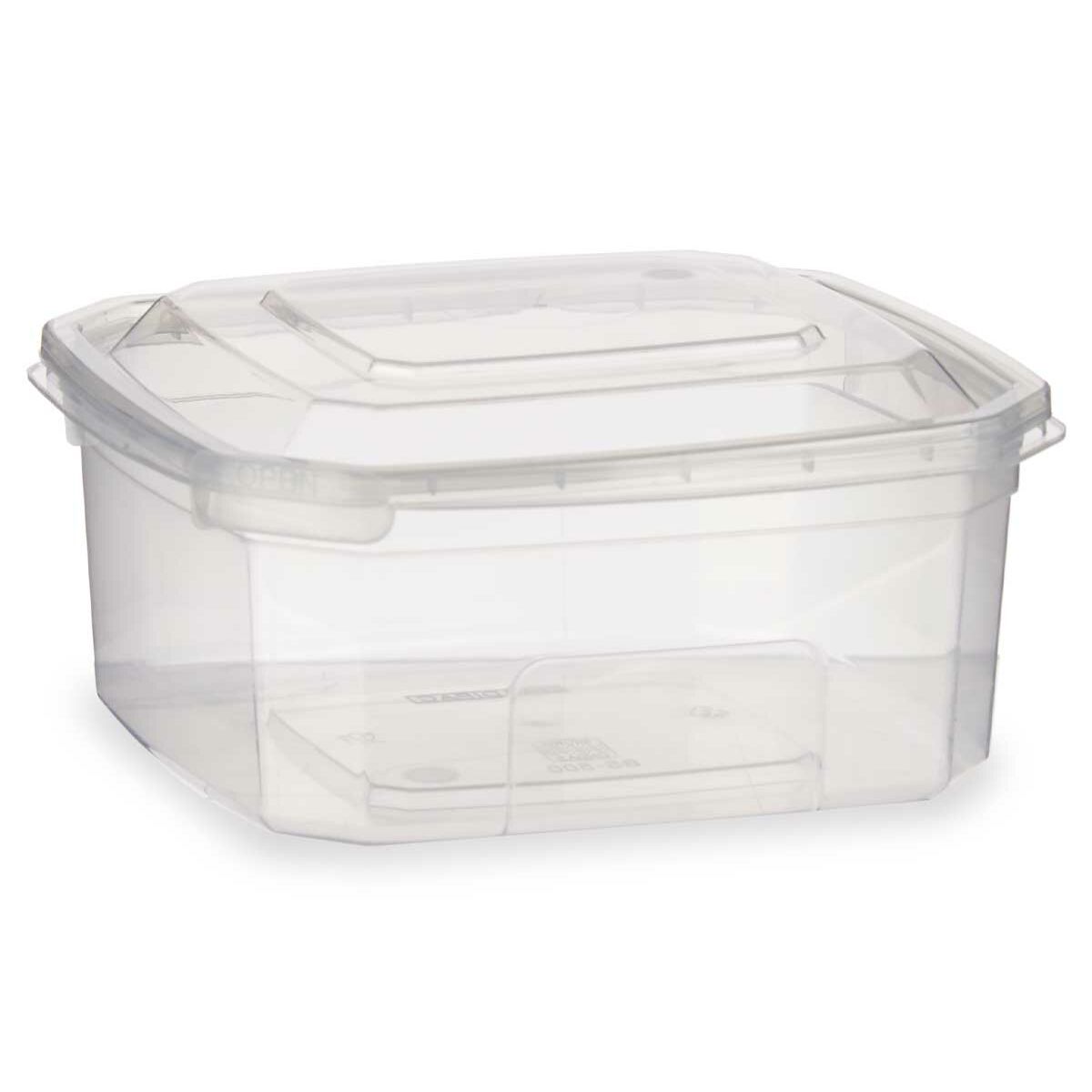Rektangulär matlåda med lock Transparent polypropen 500 ml 12,3 x 6 x 13 cm (24 antal) - 2