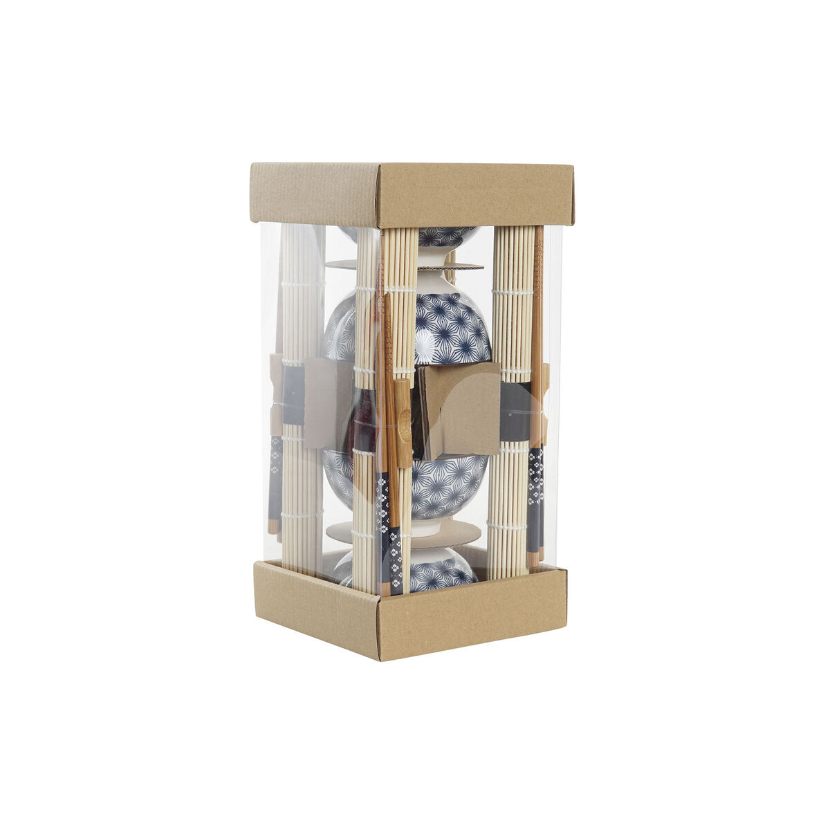 Sushiset DKD Home Decor 14,5 x 14,5 x 31 cm Blå Stengods Orientalisk (16 Delar) - 2