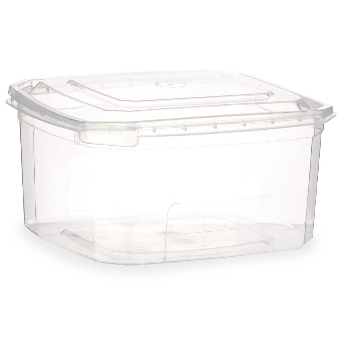 Rektangulär matlåda med lock Transparent polypropen 1 L 14,1 x 8 x 15,5 cm (12 antal) - 2