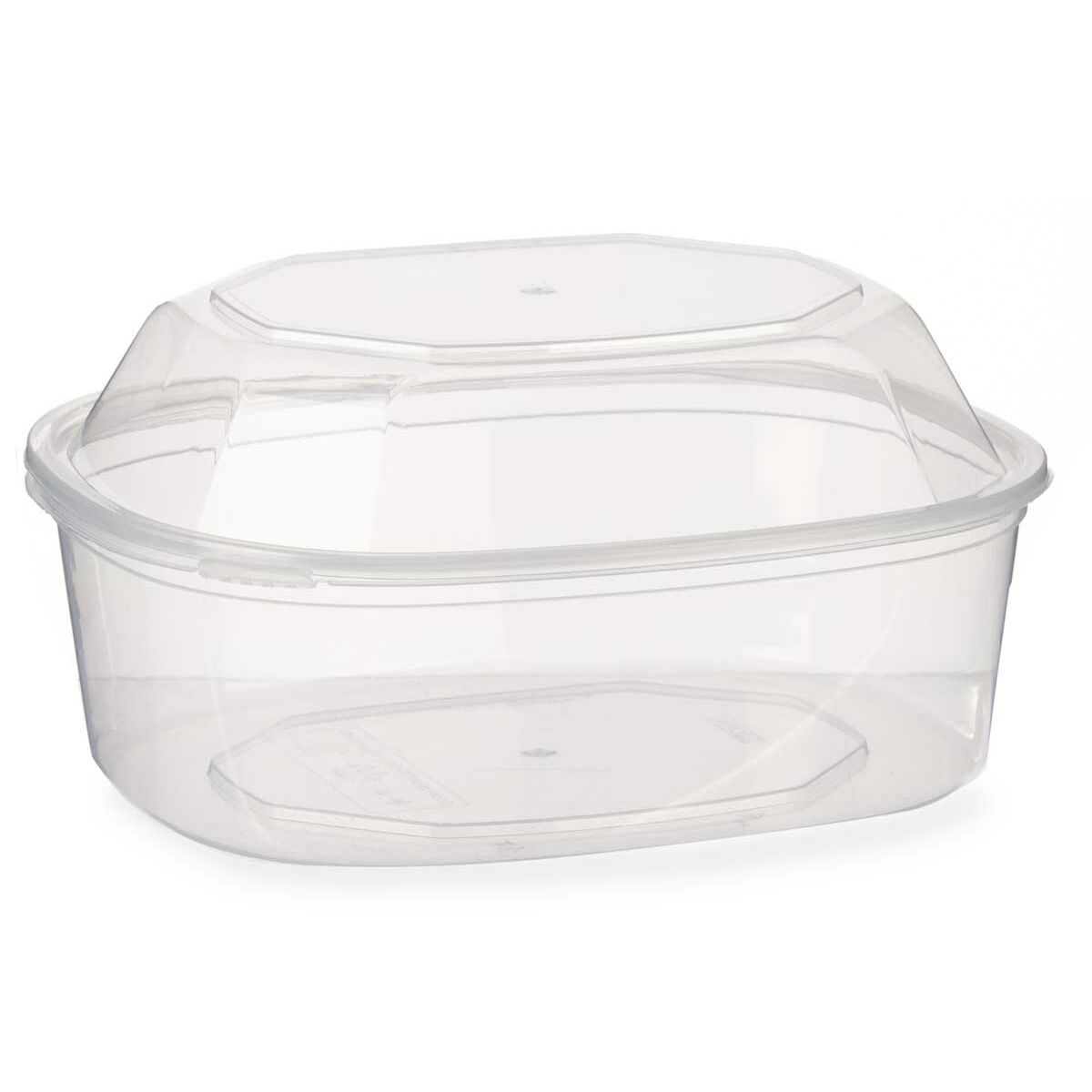 Rektangulär matlåda med lock Transparent polypropen 1,5 L 18 x 10,5 x 21,5 cm (8 antal) - 2