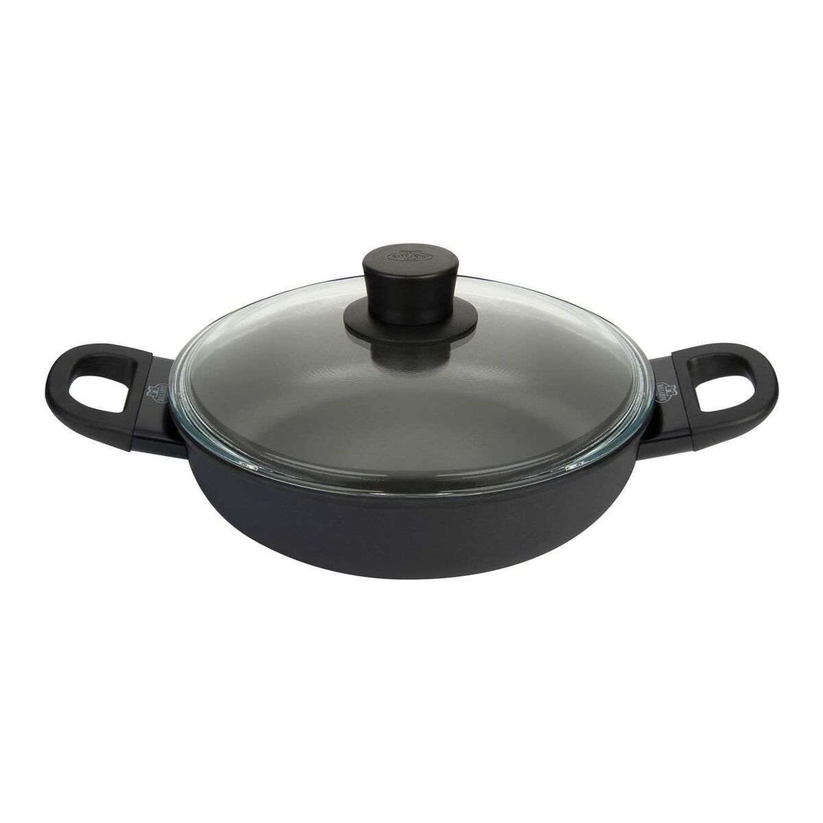 Kastrull med lock Ballarini 75002-922-0 Svart Rostfritt stål Aluminium 1 Delar Ø 24 cm - 2