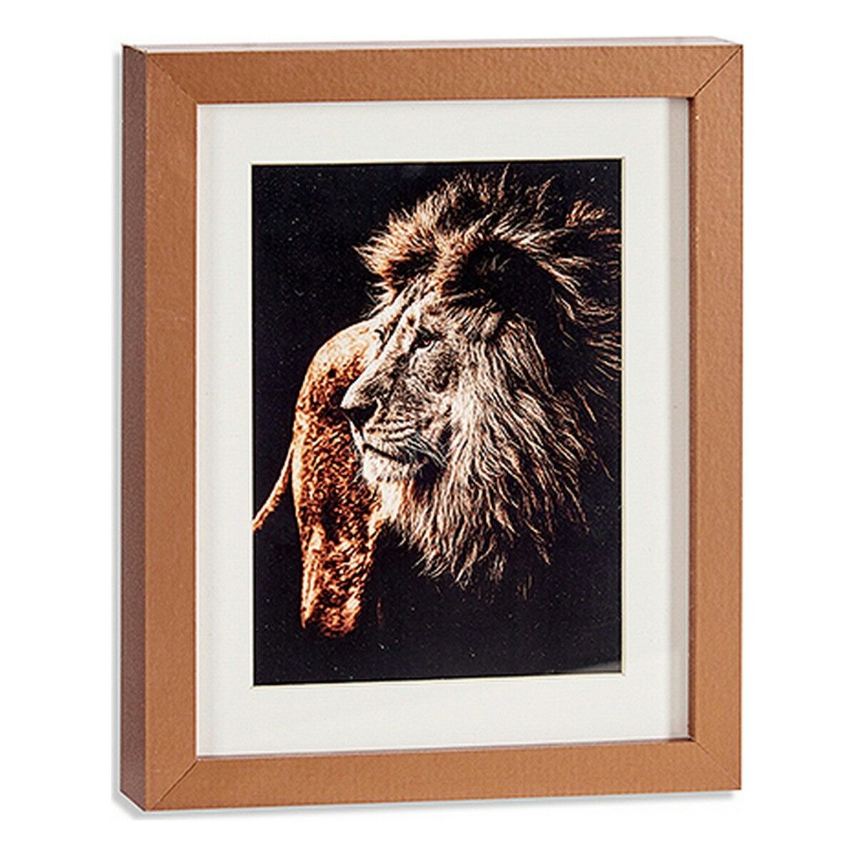 Tavla 23 x 3 x 28 cm Brons Glas spånskiva (12 antal) - 2