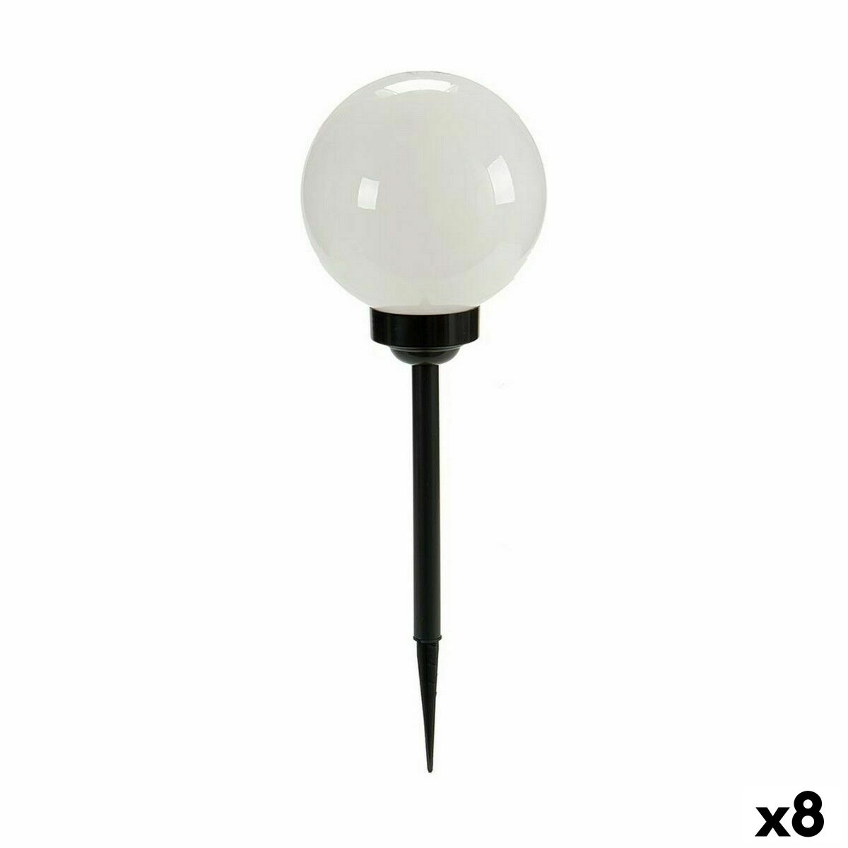 Markör Labda Solcellsladdning Vit Svart Plast 15 x 47,5 x 15 cm (8 antal)
