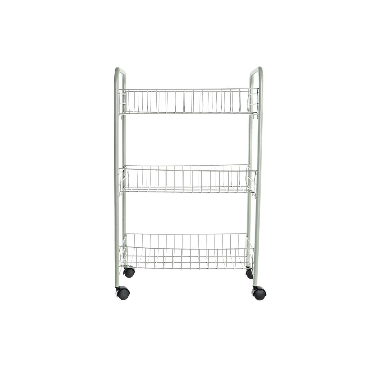 Zsúrkocsi DKD Home Decor 40 x 26 x 62 cm Metall Grön polypropen - 2