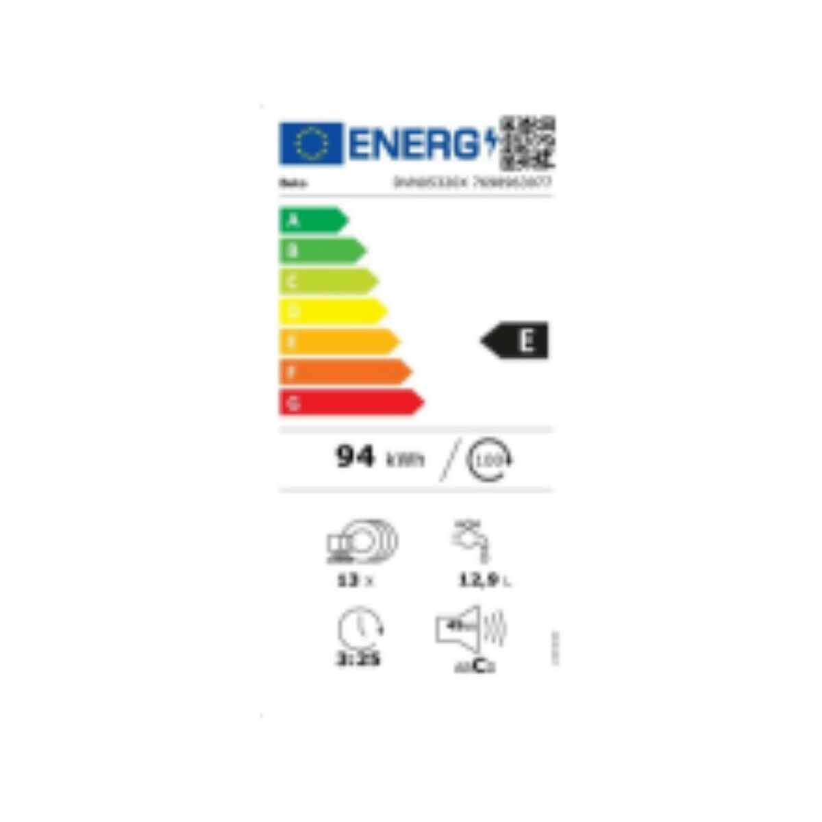 Diskmaskin BEKO DVN05320X 60 cm (60 cm) - 3