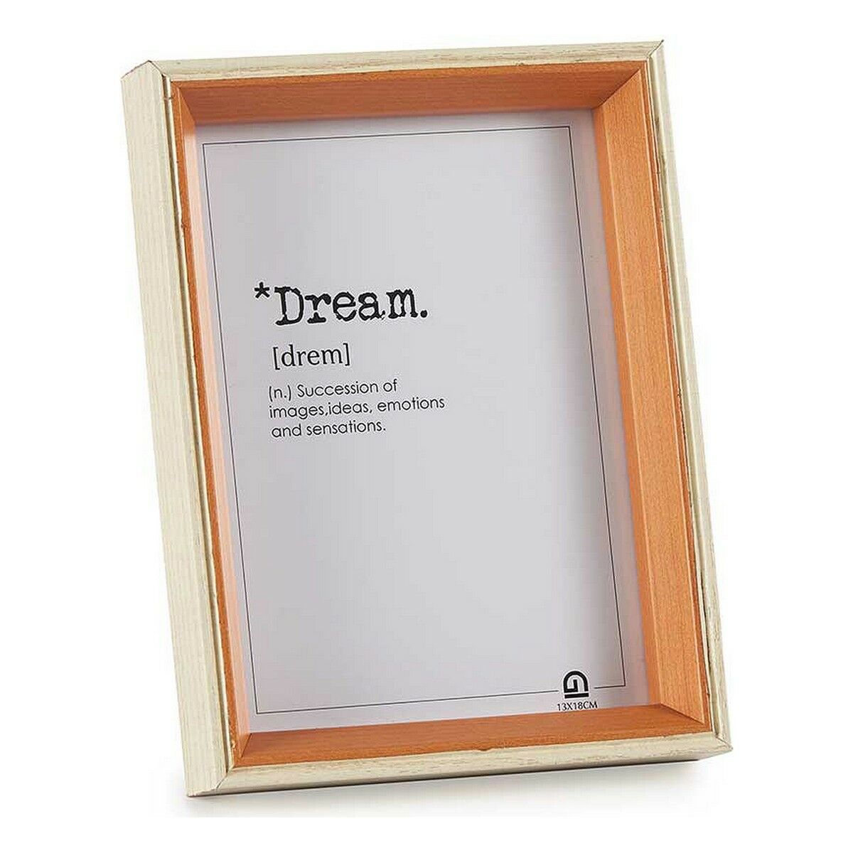 Fotoram 14,7 x 20 x 3 cm Glas Brun Vit Trä MDF (6 antal) - 2
