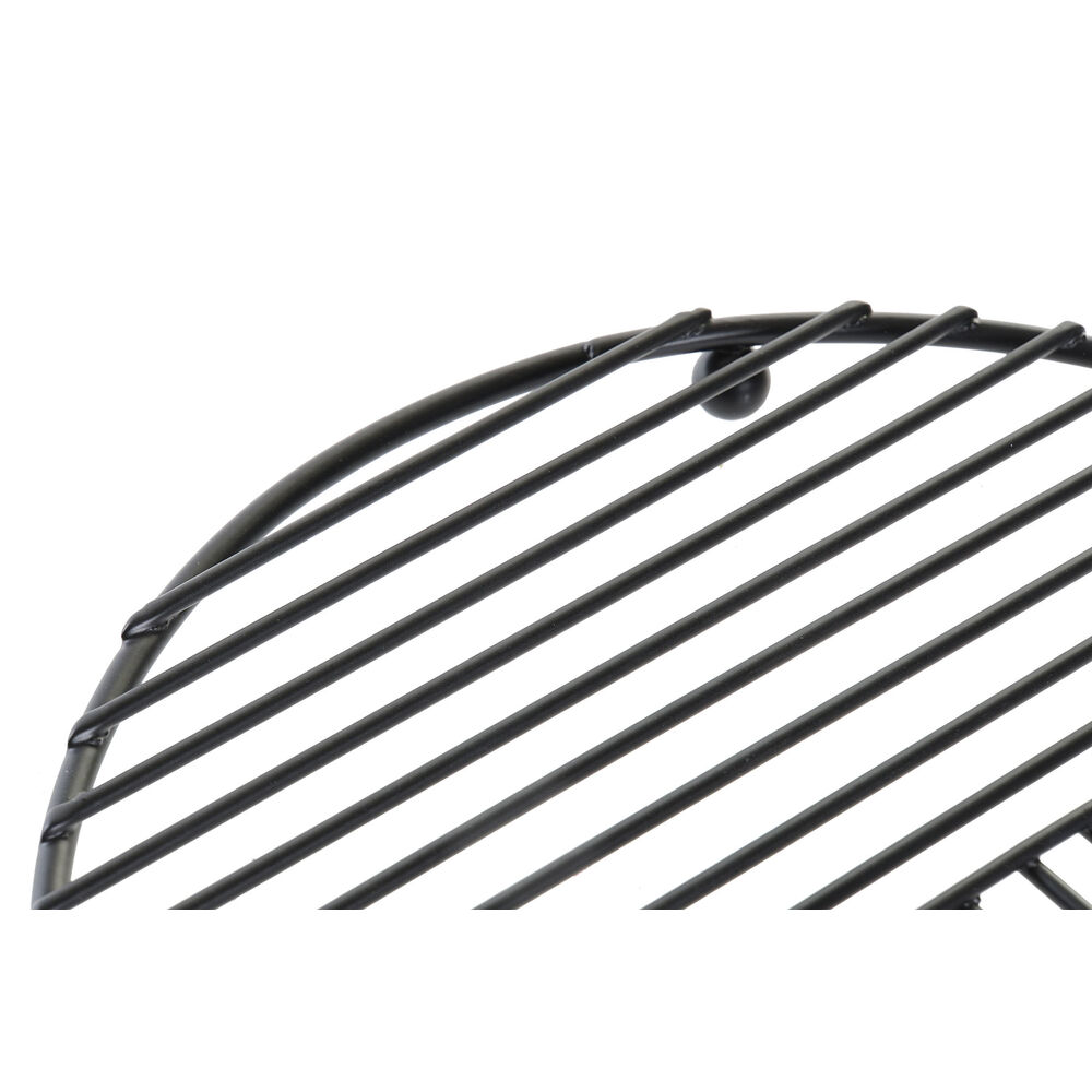 Bordsunderlägg DKD Home Decor Galler Svart Metall 20 x 20 x 1,5 cm - 2