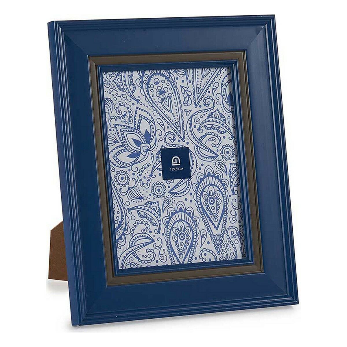 Fotoram 23 x 28 x 2 cm Glas Blå Plast (6 antal) - 2