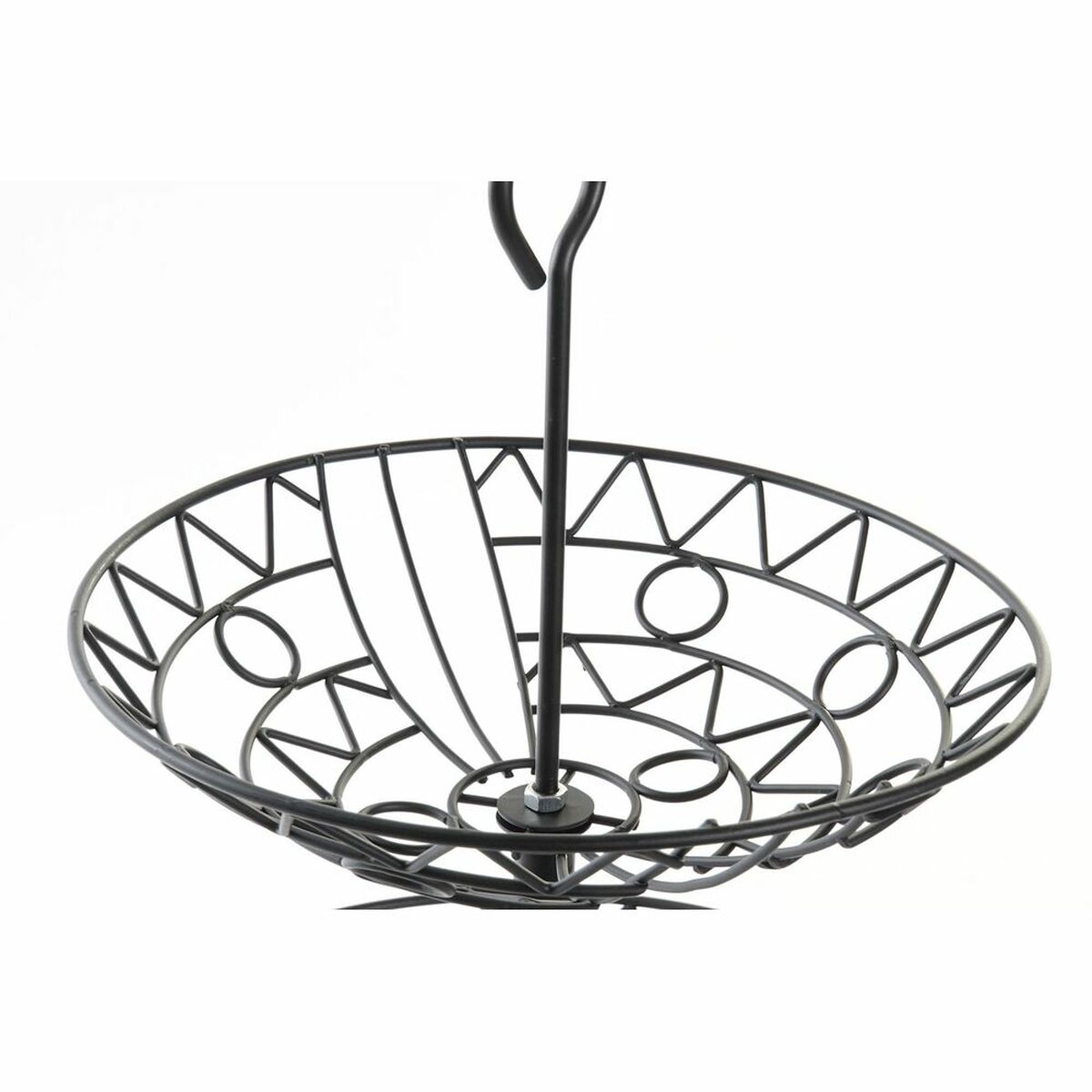 Fruktskål DKD Home Decor Svart Metall 28 x 28 x 40 cm - 5