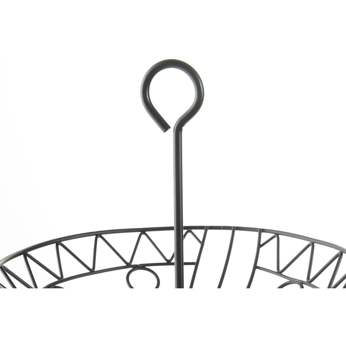 Fruktskål DKD Home Decor 28 x 28 x 58 cm Svart Metall - 6