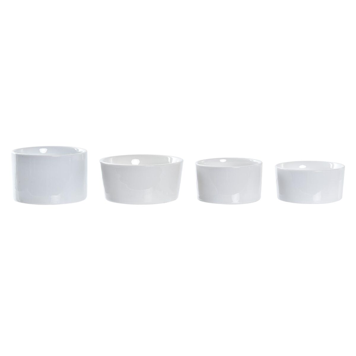 Tilltuggsset DKD Home Decor Vit/Svart Metall Bambu Stengods Loft 5 Delar 20 x 20 x 14 cm - 3