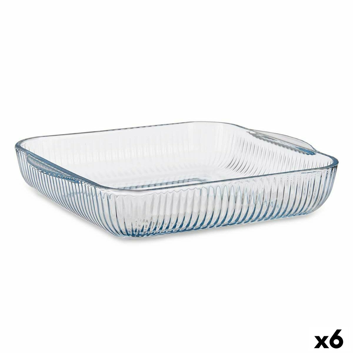 Ugnsplåt Transparent Borosilikatglas 27,4 x 6 x 31,2 cm (6 antal)