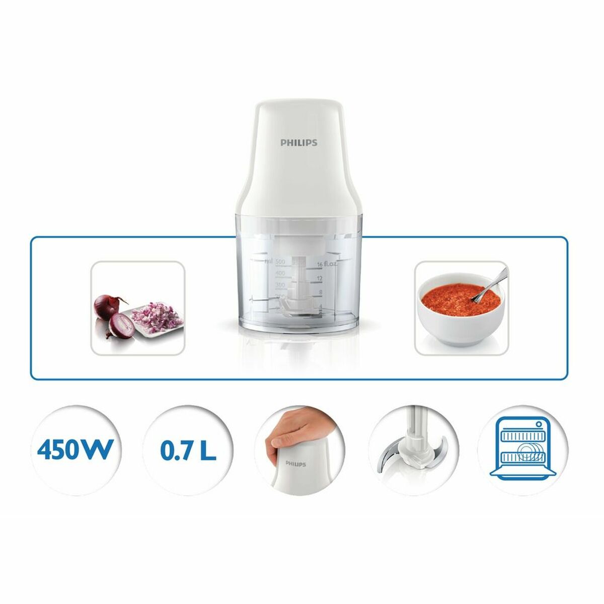 Köttkvarn Philips Daily HR1393/00 450W 450 W - 2