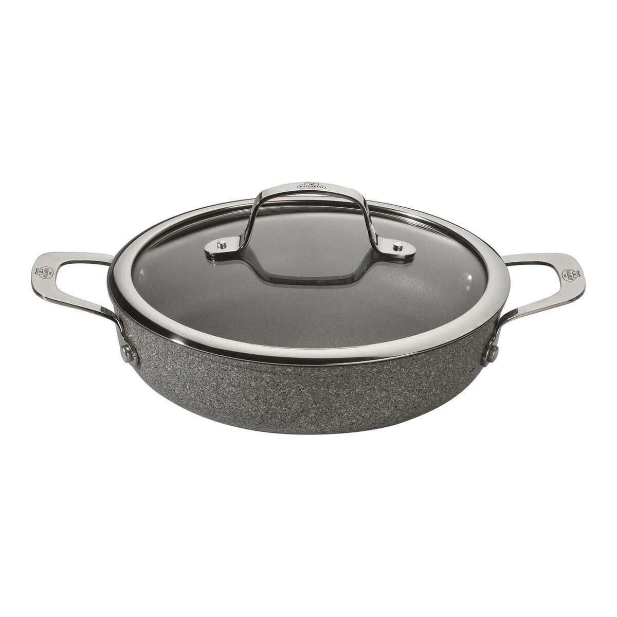 Kastrull med lock Ballarini 75002-811-0 Grå Stål Rostfritt stål Aluminium Ø 24 cm
