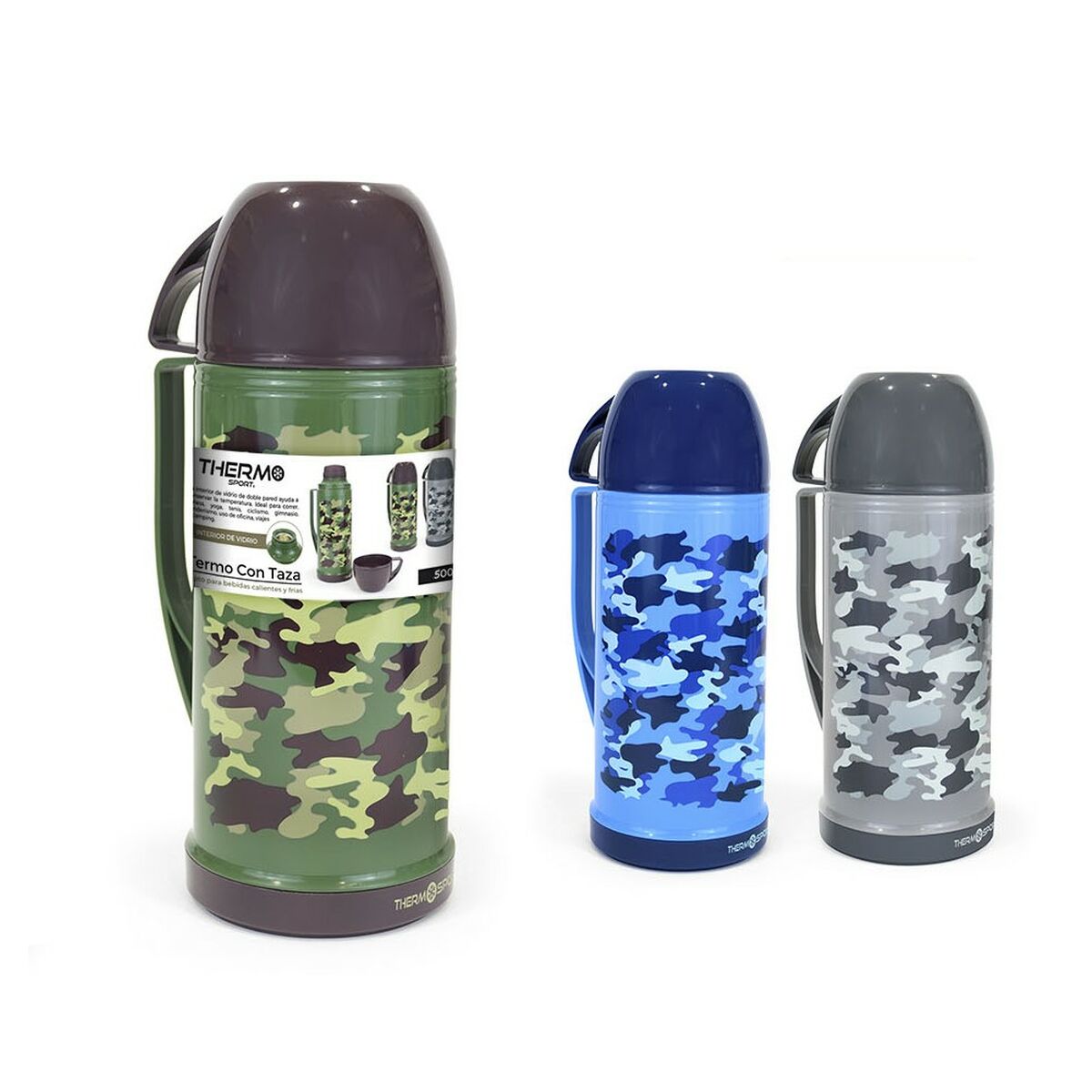 Resetermosflaska ThermoSport Plast 500 ml