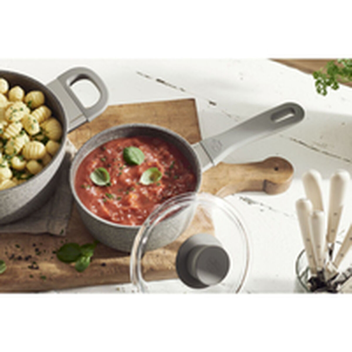 Kokpanna Ballarini 75002-934-0 Svart Grå Aluminium Ø 16 cm 1,5 L (1 antal) - 2