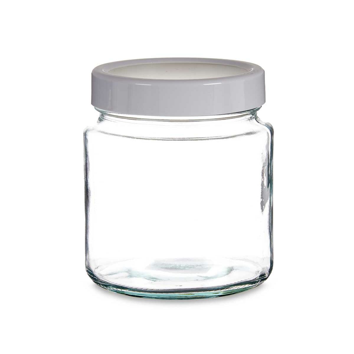 Burk Vit Plast 1 L 11,5 x 13,2 x 11,5 cm (12 antal) - 2