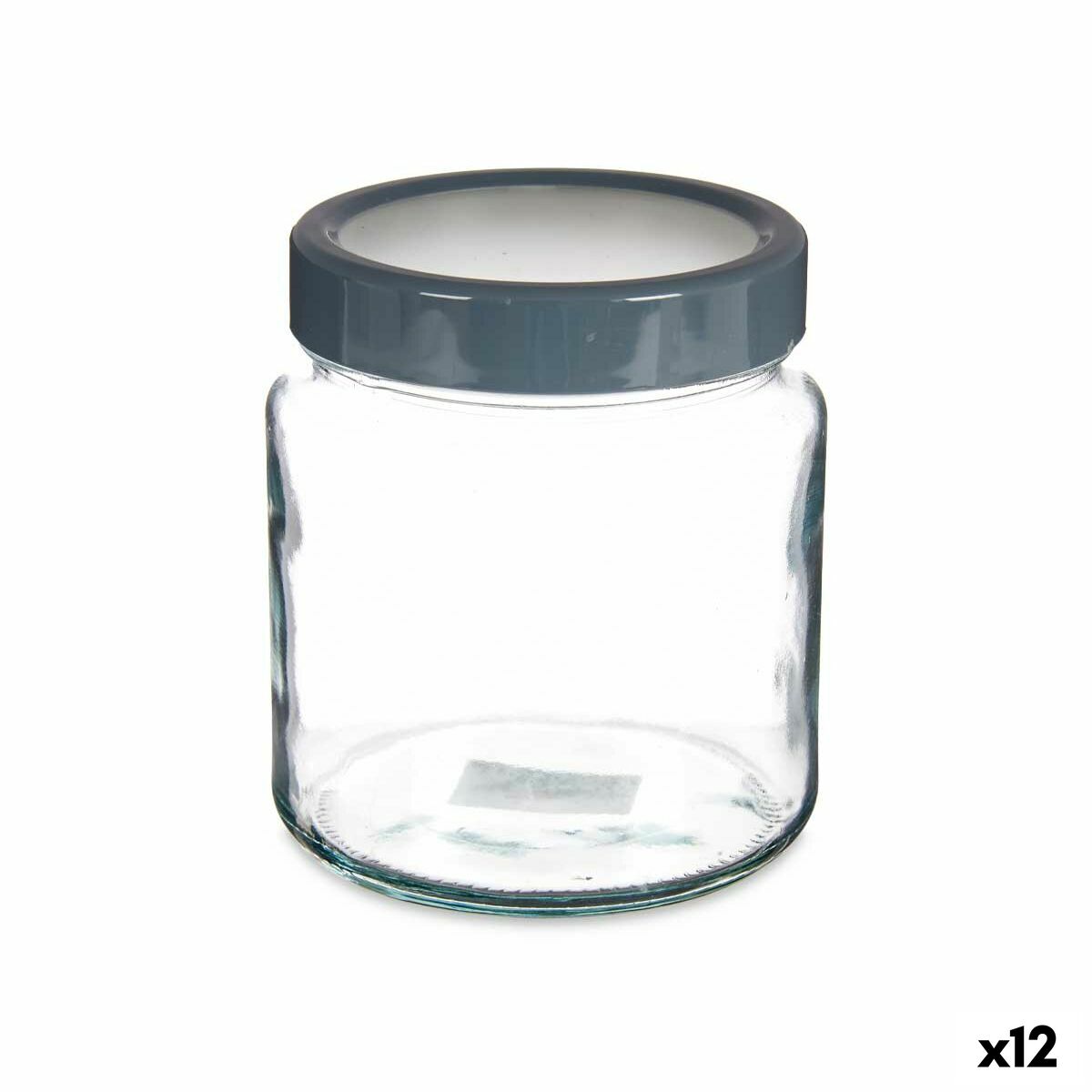Burk Grå polypropen 1 L 11,5 x 13,2 x 11,5 cm (12 antal)