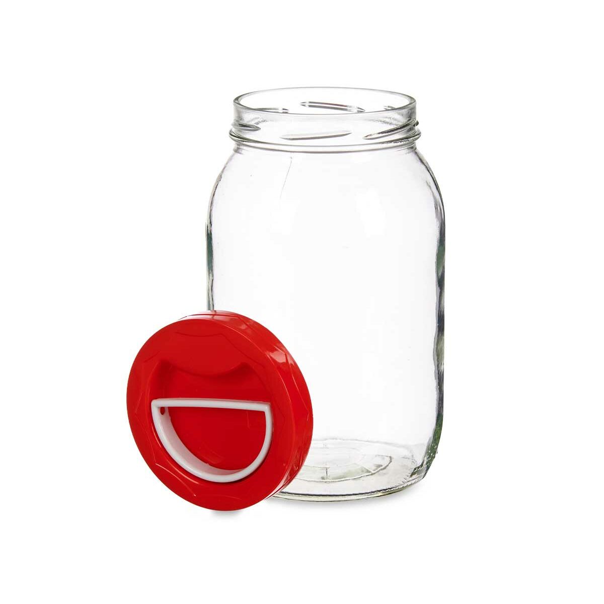 Burk Lock med handtag Röd polypropen 2 L 12 x 21 x 12 cm (6 antal) - 2