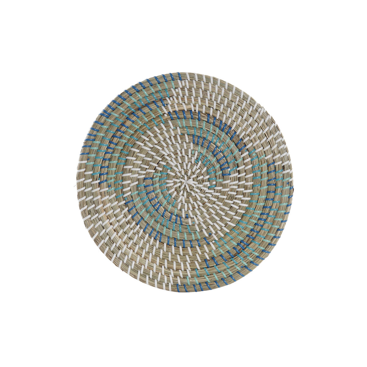 Bordsunderlägg DKD Home Decor Vit Turkos Naturell 33 x 1 x 33 cm - 3