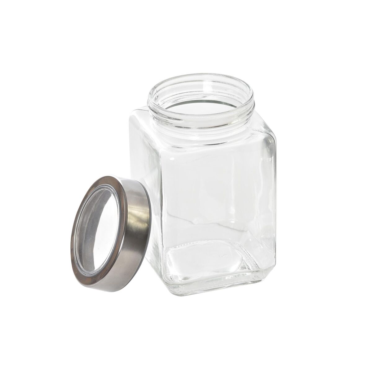 Uppsättning med 3 Burkar DKD Home Decor 750 ml 8,5 x 8,5 x 18 cm - 4