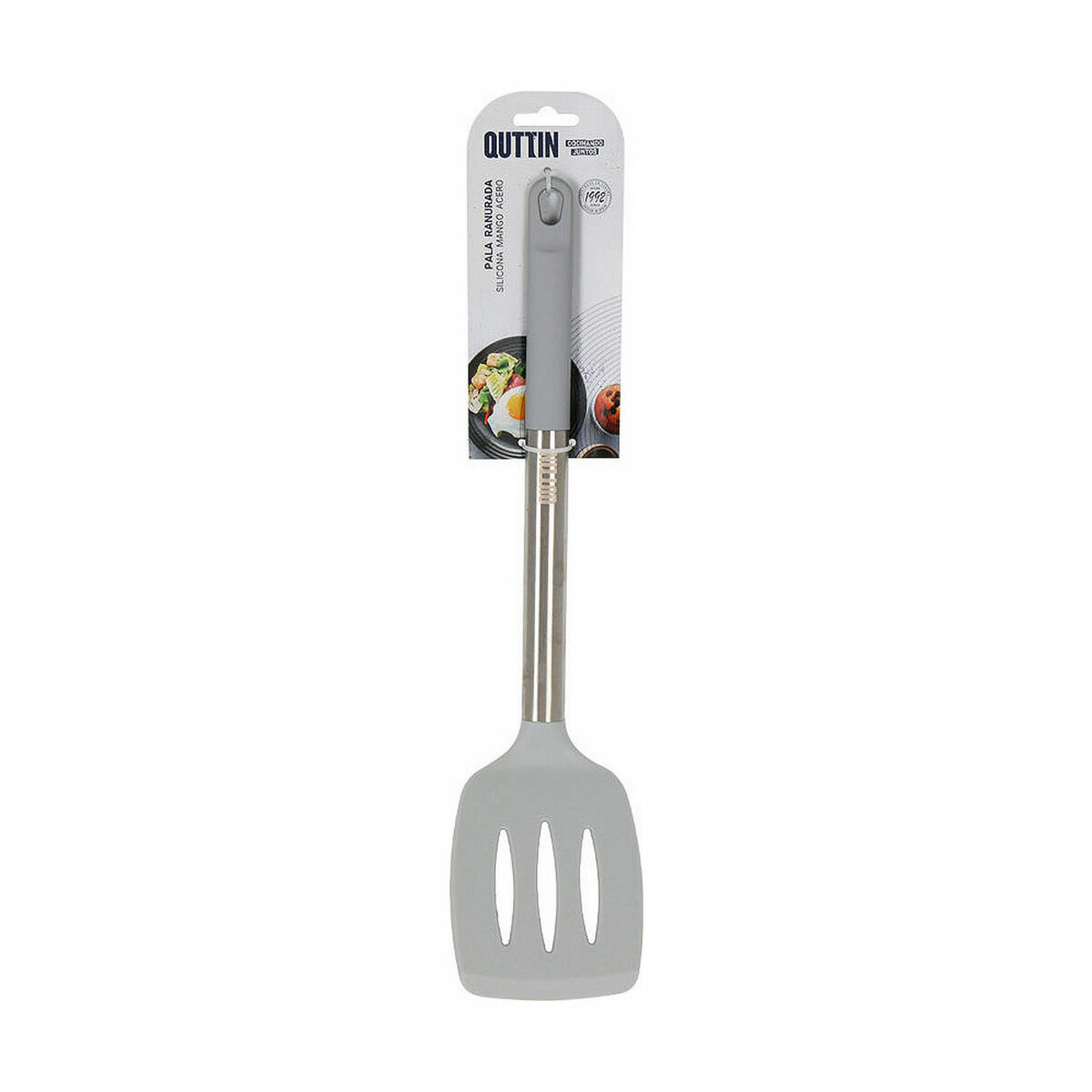 Spatel Quttin Grå Silikon Stål 36 x 8,5 cm - 2