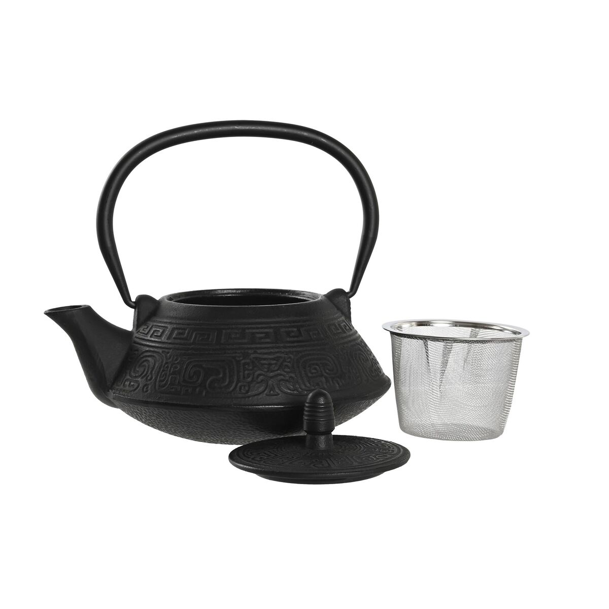 Tekanna DKD Home Decor Svart Rostfritt stål Vit (2 antal) - 4