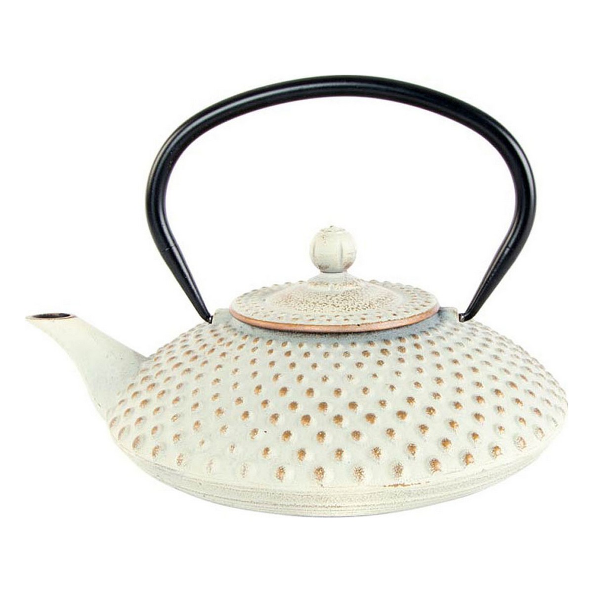 Tekanna DKD Home Decor Gyllene Vit 1,25 L