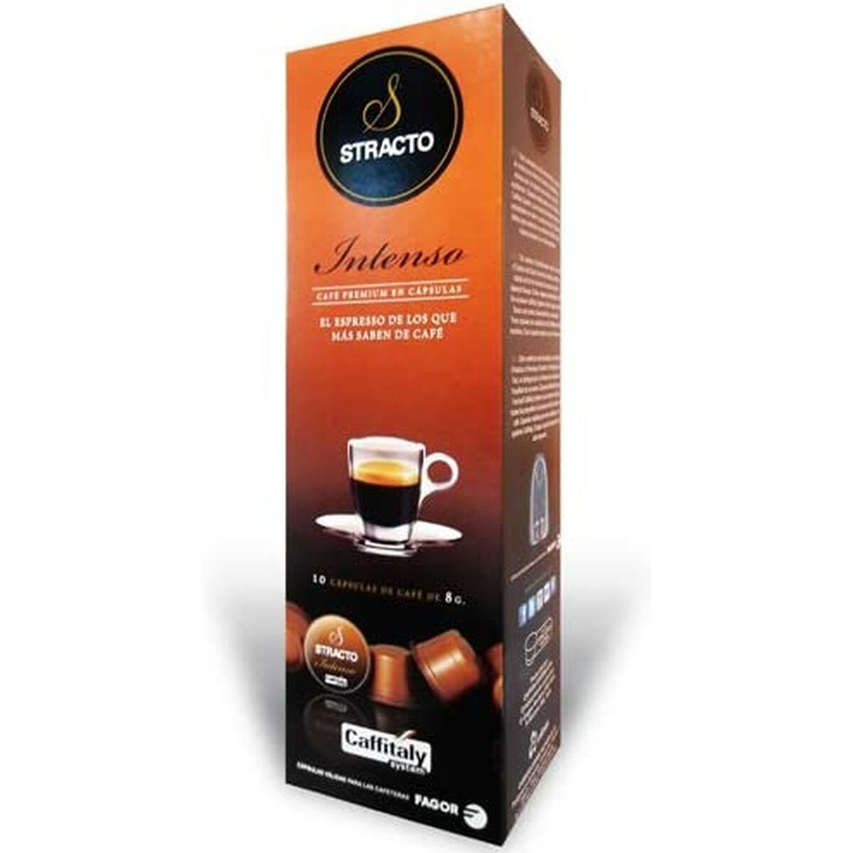 Kaffekapslar med Väska Stracto Intenso (10 uds)