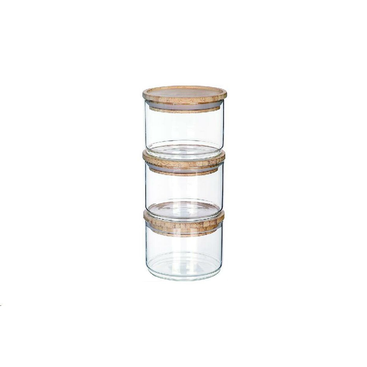 Uppsättning med 3 Burkar DKD Home Decor 10 x 10 x 7,5 cm - 4