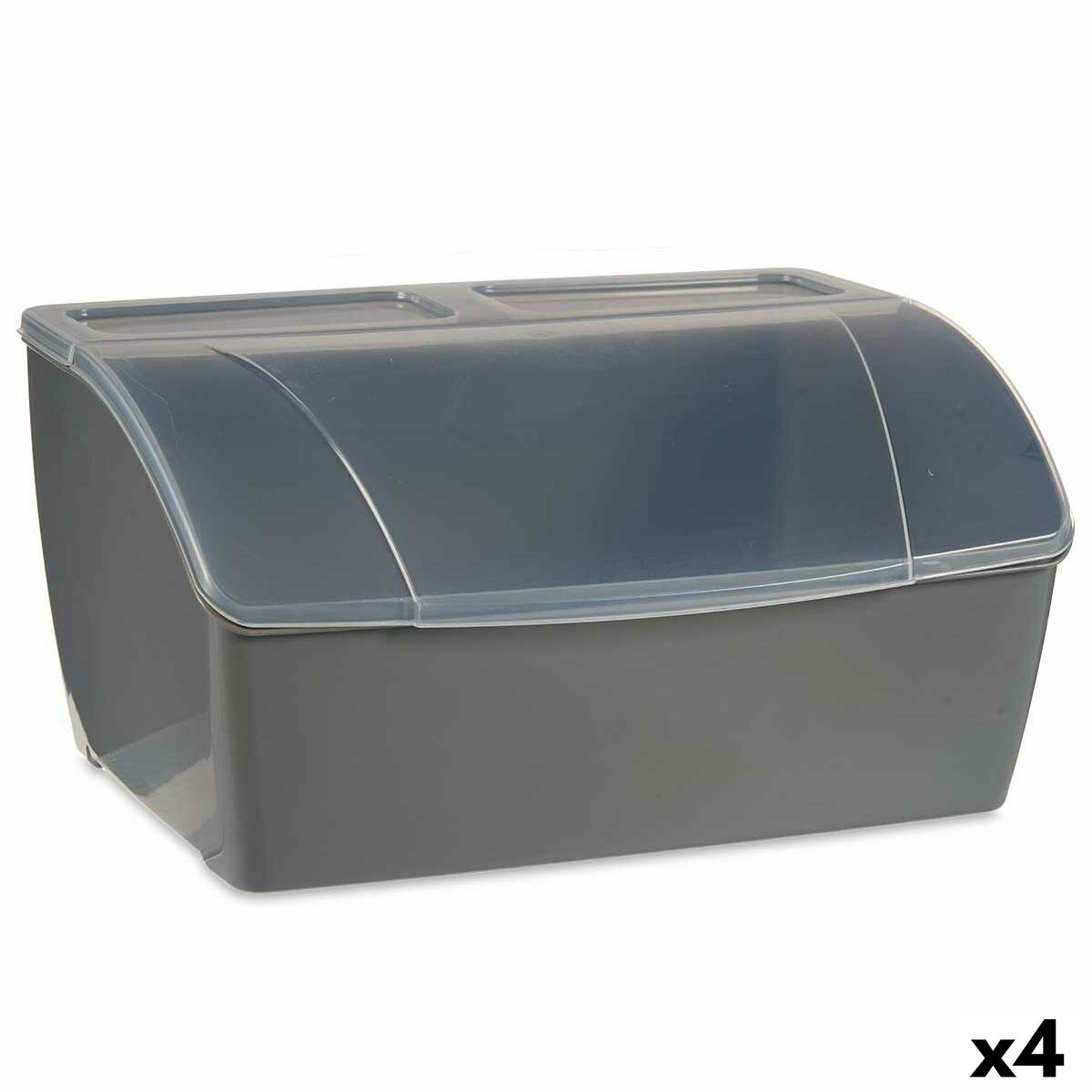 Brödkorg Grå Plast 29,5 x 20,5 x 41 cm (4 antal)