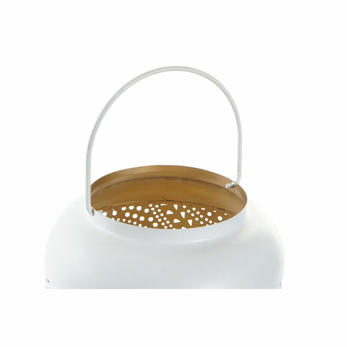 Lykta DKD Home Decor Gyllene Aluminium Vit 20 x 20 x 30 cm - 5