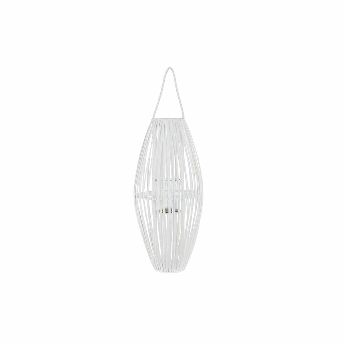 Ljusstakar DKD Home Decor Vit vide Glas 36 x 36 x 80 cm - 3
