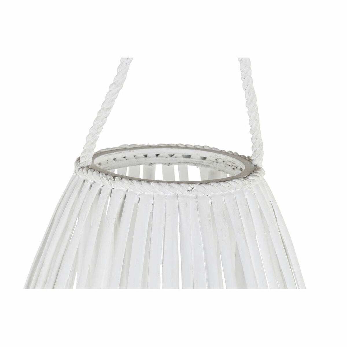 Ljusstakar DKD Home Decor Vit vide Glas 36 x 36 x 80 cm - 4