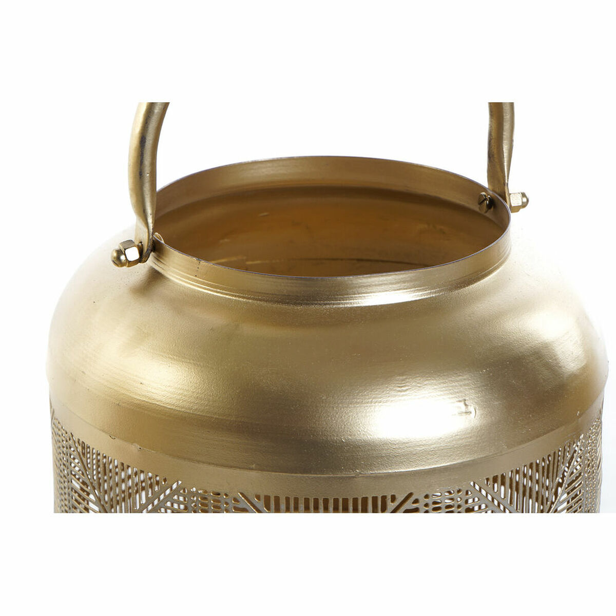 Set med ljusstakar DKD Home Decor (3 pcs) Gyllene Metall (24 x 24 x 25 cm) - 8
