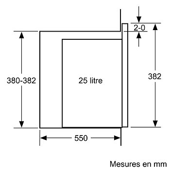 Mikrovågsugnen BOSCH BFL553MS0 900 W Svart Svart/Silvrig 25 L