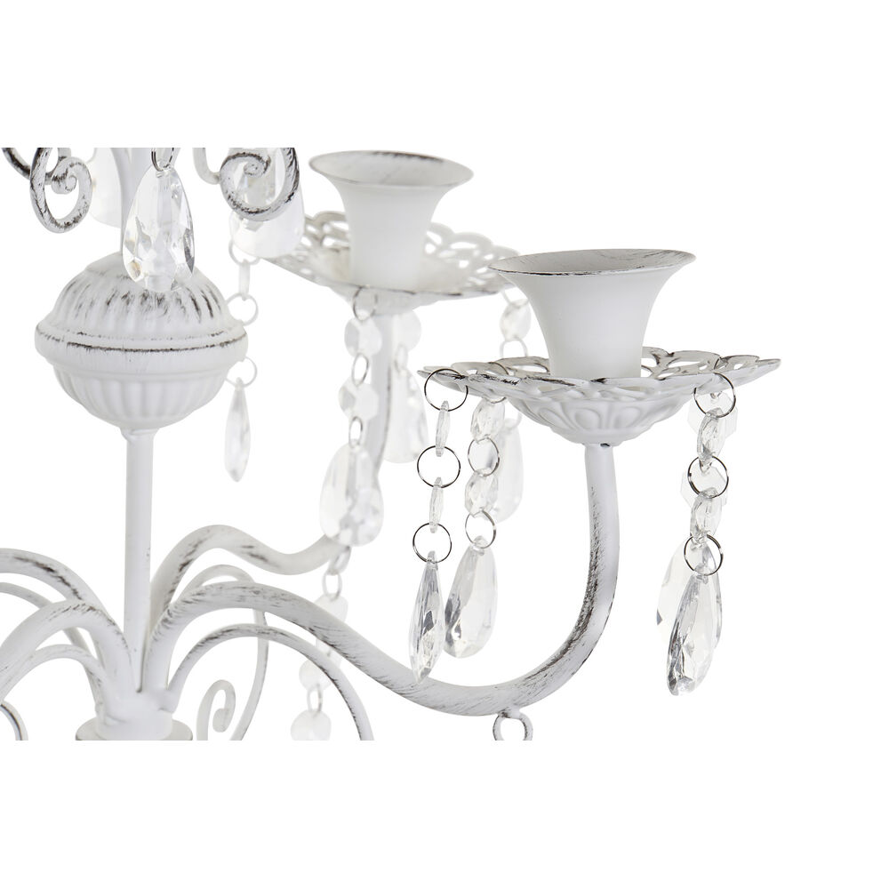 Kandelaber DKD Home Decor Metall Vit Akryl (41 x 41 x 56,5 cm) - 3